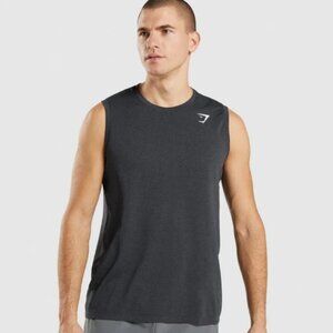 Gymshark Arrival Seamless Tank. NWT Size Medium, black marl.
